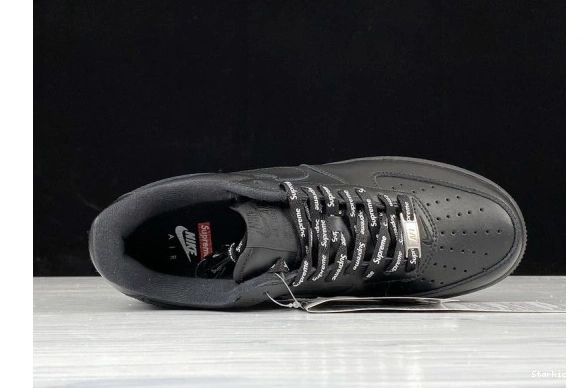 Black  Air Supreme CU9225-001 Force Low 1 Nike  0124